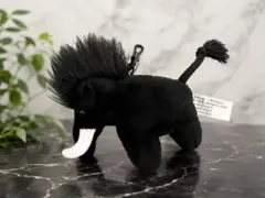 マムート　マンモス ぬいぐるみ キーホルダー ブラック