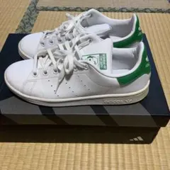 09.0134 adidas Stan Smith ホワイト/グリーン23.5