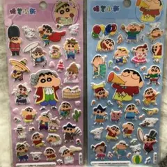 海外正規品　クレヨンしんちゃん ぷくぷくシールセット 2シート入り