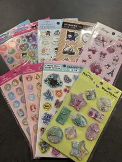 キャラクターシールセット① サンリオプリンセス　 ウォーターシールぷくっとシール