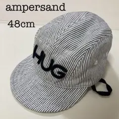 ampersand アンパサンド　綿100 ベビー　ストライプ　帽子　48cmのサムネイル