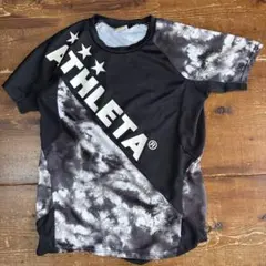 ATHLETA アスレタ　サッカー　トレーニングシャツ 黒/グレー