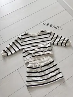 GAP ボーダー セットアップ 18M～24M スカート トレーナー