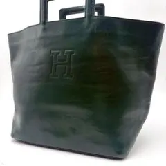 ✨希少✨HIROFU ヒロフ レザー トートバッグ ダークグリーン