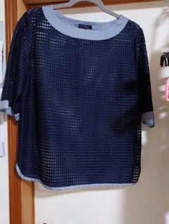 7-IDconcept セブンアイディコンセプト メッシュカットソー Tシャツ