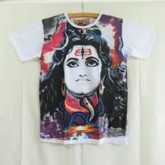 新品　アジアン Tシャツ　シヴァ　神様　エスニック　男女兼用　おしゃれ　M744