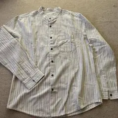 メンズ　シャツ　ストライプ