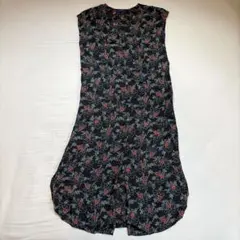 SHIPS 花柄ノースリーブロングワンピース