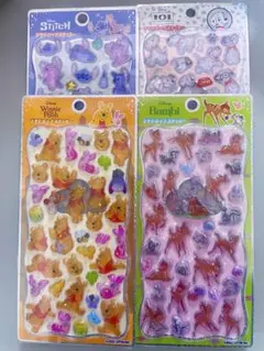 新品未使用　正規品　プチドロップステッカー　ディズニー　4点セット