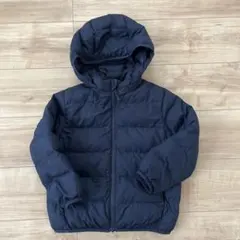 UNIQLO 110cm ネイビー ダウンジャケット フード付き