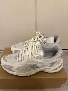 【美品】New Balance 725 スニーカー ホワイト/グレー