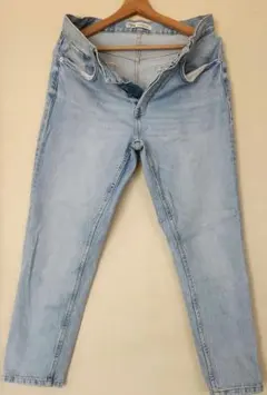 ZARA デニムパンツ ライトブルー テーパード EUR 40