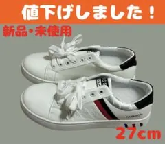 【新品】メンズ スニーカー ホワイト 27cmのサムネイル