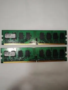 BUFFALO DDR2 D2/533 2GB (1GB x 2) - メルカリ
