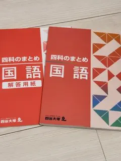 中学受験【四課のまとめー国語】⭐️六年生受験前の最終教材/四谷大塚/英進館/塾専用