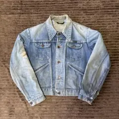 70s MAVERICK デニムジャケット 短丈 襤褸 リペア マーベリックのサムネイル