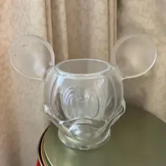 ミッキーマウス 透明 耳付き 入れ物
