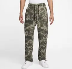 NIKE オープンヘム テックフリース ジョガーパンツ M カモ