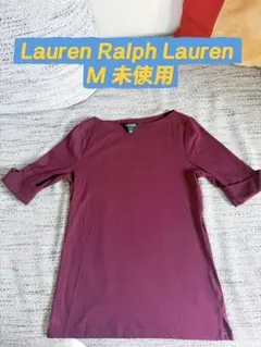 LAUREN RALPH LAUREN五分袖 Tシャツ ボルドー M