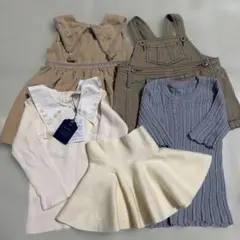 新品 タグ付きcottoli bebe mamaraku ベージュ ワンピース