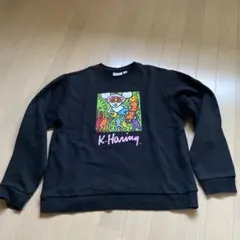 K.Haring ブラック スウェット S