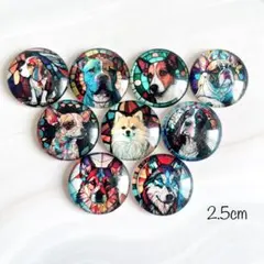 2.5cm カボション 10個