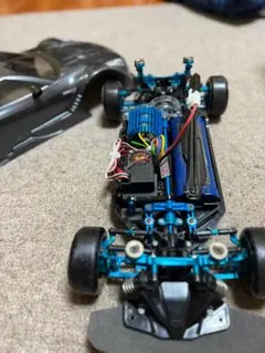 タミヤ TT02 シャーシ メカ付 リポバッテリー付 組立済 未走行 TT-02シャーシ