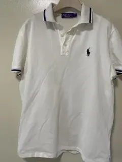 「美品」Ralph Lauren Purple Label 白ポロシャツ M RALPH LAUREN PURPLE LABEL/ラルフローレン パープルレーベル