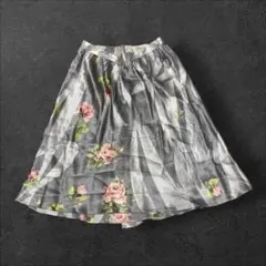 Blumarine ANNA MOLINARI シルク フレアスカート 40のサムネイル