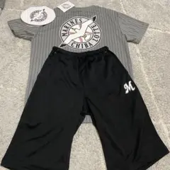 千葉ロッテマリーンズTシャツとショートパンツセット
