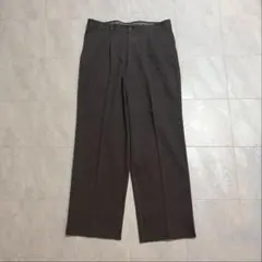2タック チノパン ワイドパンツ アメカジ 大人カジュアル ブラウン W88