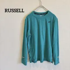 美品✨RUSSELL ターコイズ 長袖Tシャツ 秋服　冬服　運動　スポーツ