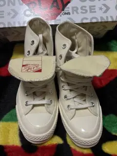 CONVERSE ♡コムデギャルソ♡アイボリー ハイカットスニーカー♡24.5