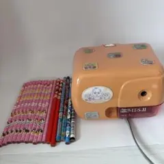 Asmix 電動鉛筆削り EPS-11 キャラクター未使用鉛筆17本セット