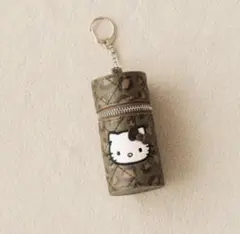 LOWRYSFARM キティ コラボ キルティングリップポーチキーチャーム