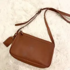 良品★ポロラルフローレン レザー ショルダーバッグ ブラウン