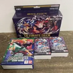 ワンピースカード 未開封スタートデッキ 3点セット 紫黒ルフィ+ゾロ