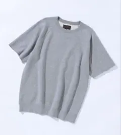 ビームスbeamsスウェット カットオフ ショート スリーブスウェットTシャツM