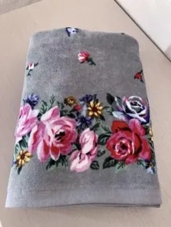 【新品　未使用】レイクアルスター　ローズガーデン　バスタオル　グレー