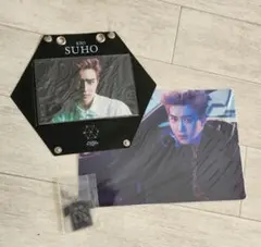 【E24】EXO スホ タペストリー&キーホルダー&下敷き 3点セット