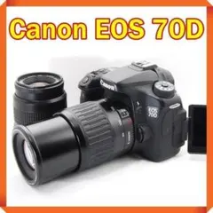 Wi-Fiで楽々転送❣️Canon EOS 70D ダブルレンズセット 初心者 - メルカリ