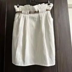ページボーイ　タイトスカート　白　ストライプ　PAGEBOYのサムネイル