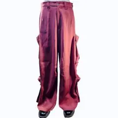 HARE Cargo Wide Pants Burgundy Y2K Techのサムネイル