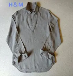 ★H＆M★リネン★麻★スキッパー★シャツ★