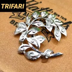 TRIFARI トリファリ ヴィンテージ ブローチ シルバー リーフのサムネイル