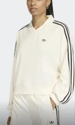 極美品　 adidas Originals テリータオル Vネック　S 白
