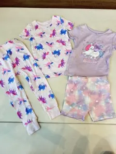 ユニコーン柄 3T ベビーパジャマセット