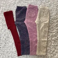 ユニクロ　110 キッズ　レギンス　フリース　4点セット　まとめ売り