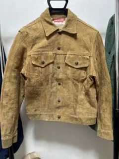激レア 60s levi's サドルマンタグ スエードトラッカージャケット 激レア 60s levi's サドルマンタグ スエードトラッカー