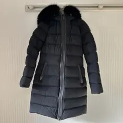 MONCLERモンクレール イロンデール フォックスファーブラック0サイズ超 